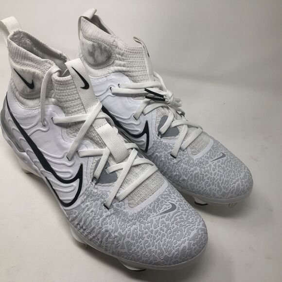 Nike Alpha Huarache NXT Metal Baseball Cleats White DJ6517-100 Mens Size 8 - Picture 2 of 11